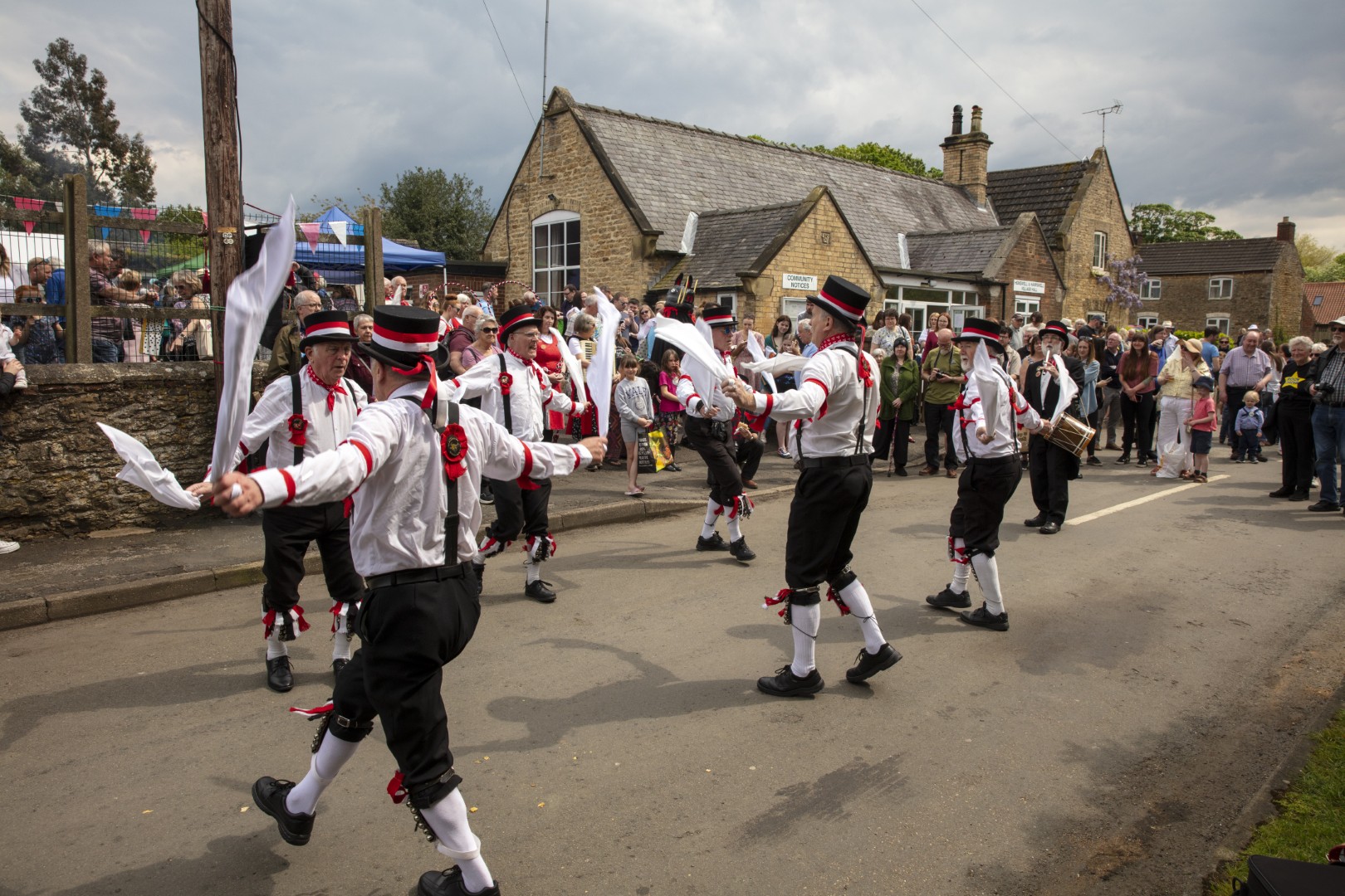 Morris Dancers at the Hemswell May Day Event in Lincolnshire